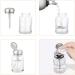 Nail Polish Remover Pump Bottle Dispenser 80ml Empty Glass Acetone Push Down Cleanser Container Jars Makeup Liquid Refillable with Stainless Steel Cap Lockable for Make Up Cosmetics Travel 1 Unit (Lot de 1) - Buy Online on GoSupps.com