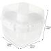 HOLIDYOYO Box Box Lunchbox Bento Container Lunch Boxes Lunch Holder White Compartment Box Pp Double Layer 15.8X15.8X14.3CM 10TUI4923B White 15.8X15.8X14.3CM - Buy Online on GoSupps.com