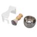 Premium Men's Shaving Brush Set - 3-Part Stainless Steel Bowl & Holder | Soft & Versatile for Home & Salon Use - Buy Online on GoSupps.com