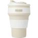 Korzull Collapsible Coffee Mug | Baby Powder Color | 12oz | Leak Proof & Odor Free | Silicone | BPA Free - Buy Online on GoSupps.com