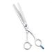 MOONTAY JP-440C fur scissors for dogs straight bent for thinning out blending cutting and trimming stainless steel silver colors (19.1 cm (24 teeth)) 19 cm (24 teeth)