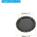 PATIKIL 1 Inch Flat Decorative Bottle Caps 50 Pack Craft Bottle Pendant Trays Double Sides Printed for DIY Pendants Craft Scrapbooks Black - Buy Online on GoSupps.com
