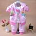 Yao Baby Girls 3 Piece Set - T Shirt, Vest, and Pants (18-24 Months, Pink) - Buy Online on GoSupps.com