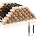 Eyeshadow Applicators MORGLES Eyeshadow Brush Sponge Applicator 50pcs Disposable Eyeshadow Brush Eyeshadow Sponge Brush Eye Makeup Applicators(Black) 50 Count (Pack of 1) Black 50pcs