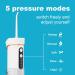 Frohsun Retractable Water Dental Flosser - 5 Pressure Modes, 6 Tips, Cordless & Rechargeable - IPX7 Waterproof - Low Noise - for Dental & Oral Health - Kids & Adults - Home & Travel - White - Buy Online on GoSupps.com