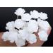 AKOAK 20 Pcs Bridal Wedding Hair Pins  White Rose Flower Hair Pins