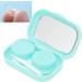 Sonew Contact Lens Case - Portable Mini Travel Kit with Mirror | Soaking Storage Holder in Green - Buy Online on GoSupps.com