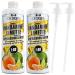 C.P.Sports Sugar-Free Beverage Syrup: Mandarin Lemon Mineral Drink Concentrate - 2L + 2 Pumps | Hydrate with Vitamins for Sports - Buy Online on GoSupps.com