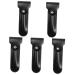Lalafina Reiserasierer 5 pieces straight hairdresser cover Essentials leather razor vintage vagina delivers handmade protection for outdoor area double trip for the safety of the 16.5x4.2cmx5pcs Schwarzx5st