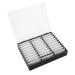 Failed nail vitrins 30 grille empty nail storage box nail art decoration container nail tip holder Perfect for storing a variety of nail art decorations (black)