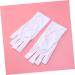 SOESFOUFU 1 Pair Manicure Glove Chinese Wooden Pillow Cotton Glove Anti Uv Glove Half-Finger Gloves Nail Silicone Ear Display Uv Shield Glove Sun Protection White - Buy Online on GoSupps.com