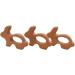 Wendysun 10pcs Cartoon Animal Rabbit Teether - Pure Natural Beech Wood Teething Nursing Toy for Baby DIY Pendant - Buy Online on GoSupps.com