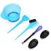 Salon Mixing Bowl Hair Dyeing Salon Tool Hair Dyeing Comb for Tint Mixing Coloring Hair Color Mixing Dyeiny blue