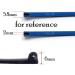 DookAa Blue Black Eyeglass Temples - Durable Plastic Replacement for Stylish Vision | International Shipping Available - Buy Online on GoSupps.com