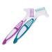 Kombiuda 2 Pieces of prosthesis cleaning brush Proverean cleaning Tools Portable toothbrush Press brush to clean the gums toothbrush prosthesis cleaning toothbrushes