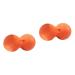 Beavorty 2 STK peanut massage ball deep massage gear Double lacrosse massage gauge peanuts ice hockey double lacrosse massage ball Oers-muscle massage roller double ball scroll wheel