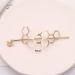 Dainty Geometric Bee Hair Sticks - 2Pcs Minimalist Gold & Silver Hairpins for Chignon Buns | Women's Hair Accessories - Buy Online on GoSupps.com