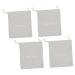 FRCOLOR 4pcs Hair Dryer Storage Bag Storage Bags Travel Tote Bags Canvas Cosmetic Bags Travel Bag Universal 33x30cm Light Grey