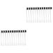 FRCOLOR 24 Pcs Double Ended Eyebrow Brush Eyelash Comb Separator Dual Hair Brush Eliminating Mascara Clumps Brush Makeup Eyebrow Brush Brow Spoolie Brush Portable Resin Cleaning Brush Edge