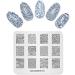 KADS 5pcs Nail Stamp Plates Set - Unique Irregular Geometry Patterns for Nails Art Stamping - Buy Online on GoSupps.com