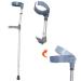 Axillary Crutches Lightweight Telescopic Adjustable Arm Cuff Non-Slip Crutches Rehabilitation Aid Walking Sticks Canes Suitable for Adults and Teenagers Ergonomic Handles Comfortable Grip Warm as ever