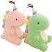 Cartoon Dinosaur Plush Doll: Cute Stuffed Animal Toy Pillow for Kids & Adults (Blue 15cm x 23cm) - Buy Online on GoSupps.com