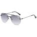 Lanomi bifokale pilot reading glasses blue light filter frameless sunglasses light uv400 protection outdoor reading aid visual aid borderless sun glasses with starch black frame gray lens 2.0 x x x