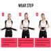 Female Male Posture Corrector Adjustable Back Support Nylon Elastic Shoulder Back Brace Corset Back Belt(Blue L Code) - Buy Online on GoSupps.com