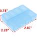 uxcell 8 Compartment Pill Organizer Box - Blue | Portable Gadget Storage | 7.3cm x 5.8cm x 2cm | International Shipping Available - Buy Online on GoSupps.com