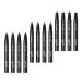 twcrvil Pack of 12 Eyeliner Handy to Use Lasting Portable Eye Makeup Kit Cosmetic Pencil Quick Drying Smooth Eyes Liner Pen