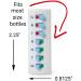 Take-n-Slide Medication Tracker: Pack of 5 Reusable Pill Trackers - Attach to Bottle for Easy Reminders - Buy Online on GoSupps.com