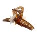 Vctitil Five-pointed Star Acrylic Hair Claws Hair Clips Ponytail Holders Shark Clip Barrettes Hair Accessories for Women Girl Thin Thick Hair(coffee)