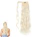 prinfantasy Ponytail Extension Long Wavy Pony Tails Hair Extensions Synthetic Curly Hair Ponytails Wrap Around Hairpiece for Women MW131 GBMW131 24 inch