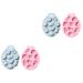 Milisten 4 Pcs Ice Cube Mold Kids Stencils Wedding Stencils Creative Molds Non-Stick Molds Silicone Molds Candle Molds Mini Candle Silicone Soap Molds Silicone DIY Mold Cake Mold Strawberry 22.7x17.1cmx2pcs As Shownx2pcs