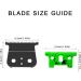 T-Outliner Replacement Blades T Outline Hair Trimmer Clippers Blade for GTO Andis 2 sets (Ceramic T Blade + Black Steel Blade) (Green) - Buy Online on GoSupps.com