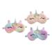 FRCOLOR 3pcs Unicorn Eye Patch Sleeping Masks Portable Eye Mask Cartoon Eye Mask Sleep Eye Mask Kid Mask Sleep Eye Cover Cute Blindfold Sleep Eye-Shade Eye Mask for Kids Animal Masks Plush