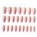 Shop Hujl 24 PCS Short Pink Gradient Coffin Fake Nails | Ballerina Press-On Nails for Instant Glam - Buy Online on GoSupps.com