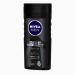 NIVEA Men Body Wash - Deep Impact 3 in 1 Shower Gel for Body Face & Hair with Microfine Clay | 250ml | International Shipping - Buy Online on GoSupps.com