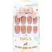 Jovono French False Nails - Shiny Ombre Ballerina Press-On Nails (24pcs) | Medium Full Cover Nails for Women & Girls - Buy Online on GoSupps.com