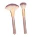 Beavorty 3 Sets Makeup Brush Face Makeup Brush Applicator Facial Facial Tools Fan Makeup Brush Cosmetic Brush Blush Corrugated Silk Nylon Wool Woman Sponge Highlight