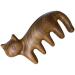Didiseaon Wooden Massage Comb Cat Shaped Sandalwood Head Scalp Comb Wide Tooth Comb Massage Tool For Men Women Maternity