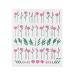 Hot DIY Manicure Nail Art Decoration Summer Blossom Flowers Leaves Nail Sticker 3D Decals Rose Branch Designs(DP-135) (DP)