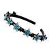 TQUXNGA for Double Bangs Hairpin Cute Hairstyle Double Layer Twist Plait Headband with Clips Sweet Braided Hair Hoop Blue