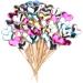 Leadigol 50PCS Colorful Heart Cake Toppers Cake Topper Heart DIY Mini Birthday Cake Snack Decorations Picks Birthday Party Cake Decor Supplies Cupcake Toppers - Buy Online on GoSupps.com