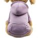 Idepet Dog Hoodie Cotton Dog Coat Warm Jacket for Small Medium Dog Puppies Teddy Chihuahua L Purple