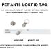 Copper Bell for Small Pet Collar 0.7 inch Bell for Cats and Little Dogs Collar Bell TrackerNoise NOT Loud Come with Silver Pet Anti-Lost ID Pendant Tags (2Set) - Buy Online on GoSupps.com