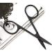 Premium Black Curved Beauty Scissors - Multi-Use for Manicure Mustache Beard Eyebrow Lash Extensions & Grooming - Sharp Stainless Steel - Buy Online on GoSupps.com
