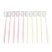Herchr 10-pack toothbrush set manual toothbrush colorful toothbrush soft toothbrush reusable toothbrushes with a toothbrush cover for adults