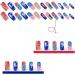 24Pcs Press on Nails Medium Fake Nails Acrylic Square False Nails Summer Reusable Colorful Blooming Artificial Nails for Women Girls - Buy Online on GoSupps.com