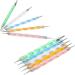 Dotting Tools Set 5 pc UV Gel Painting DIY Design Nail Art 2 Way Dotting Pen Tool Nail Art Tip Dot Paint Manicure kit - Buy Online on GoSupps.com